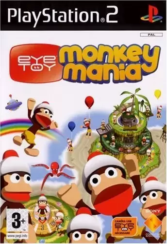 PS2 Games - Eye Toy Monkey Mania