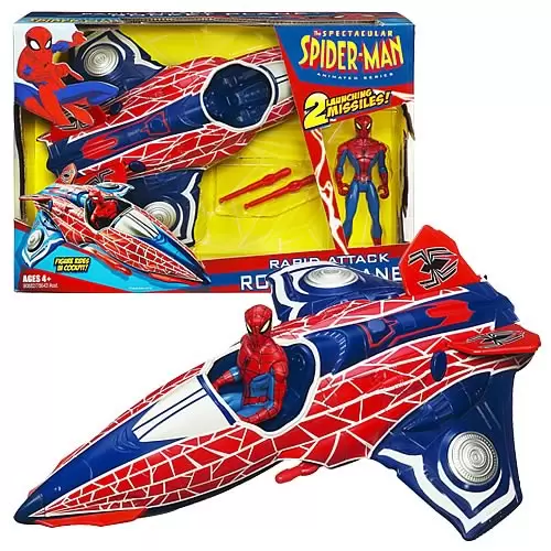 The Spectacular Spider-Man Action Figures - Rapid Attack Rocket Plane