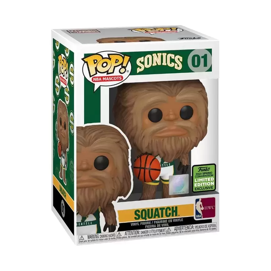 Pop! MLB - Mascots - NBA - Seattle Squatch