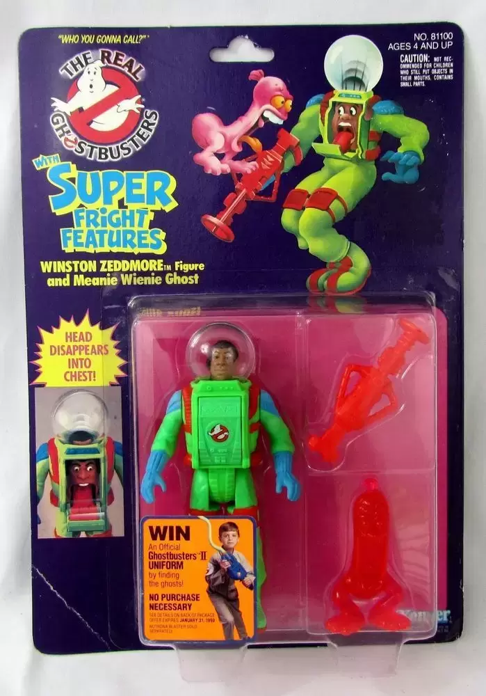 Vintage 1990 The Real Ghostbusters Louis Tully Kenner Action Figure