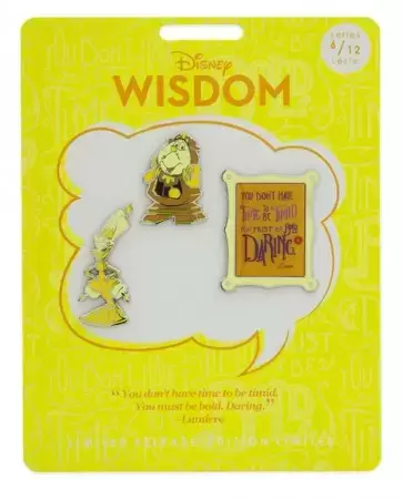 Disney Wisdom - Disney Wisdom Pin Set - Beauty and the Beast
