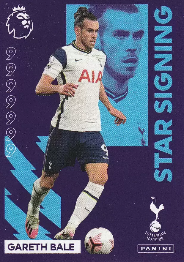Star Signing Premier League 2021 Panini Sticker 349 Gareth Bale 
