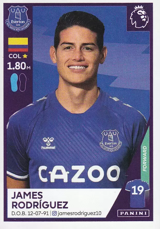 Premier League 2021 - James Rodríguez - Everton