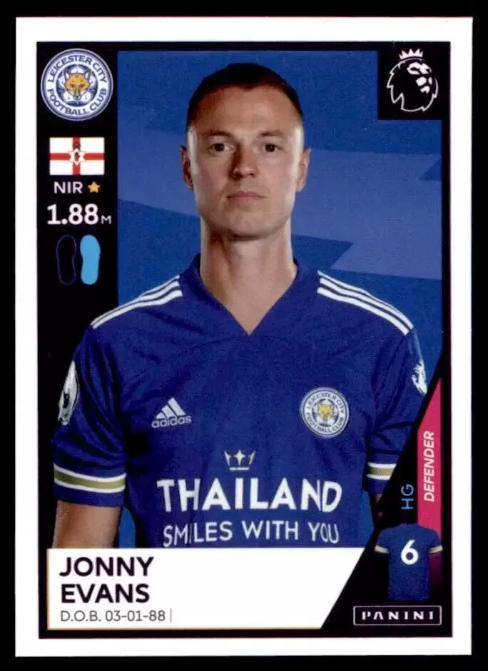 Premier League 2021 - Jonny Evans - Leicester City