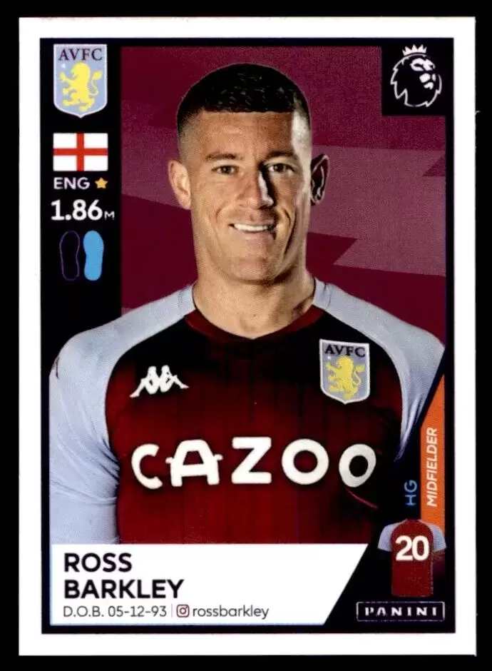 Premier League 2021 - Ross Barkley - Aston Villa