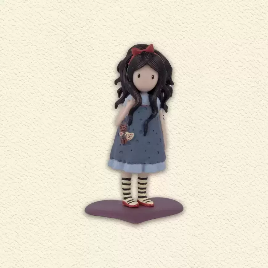 Figurines Gorjuss Santoro Parfumées - 2020 - Pulling on your Heart Strings - Cerise
