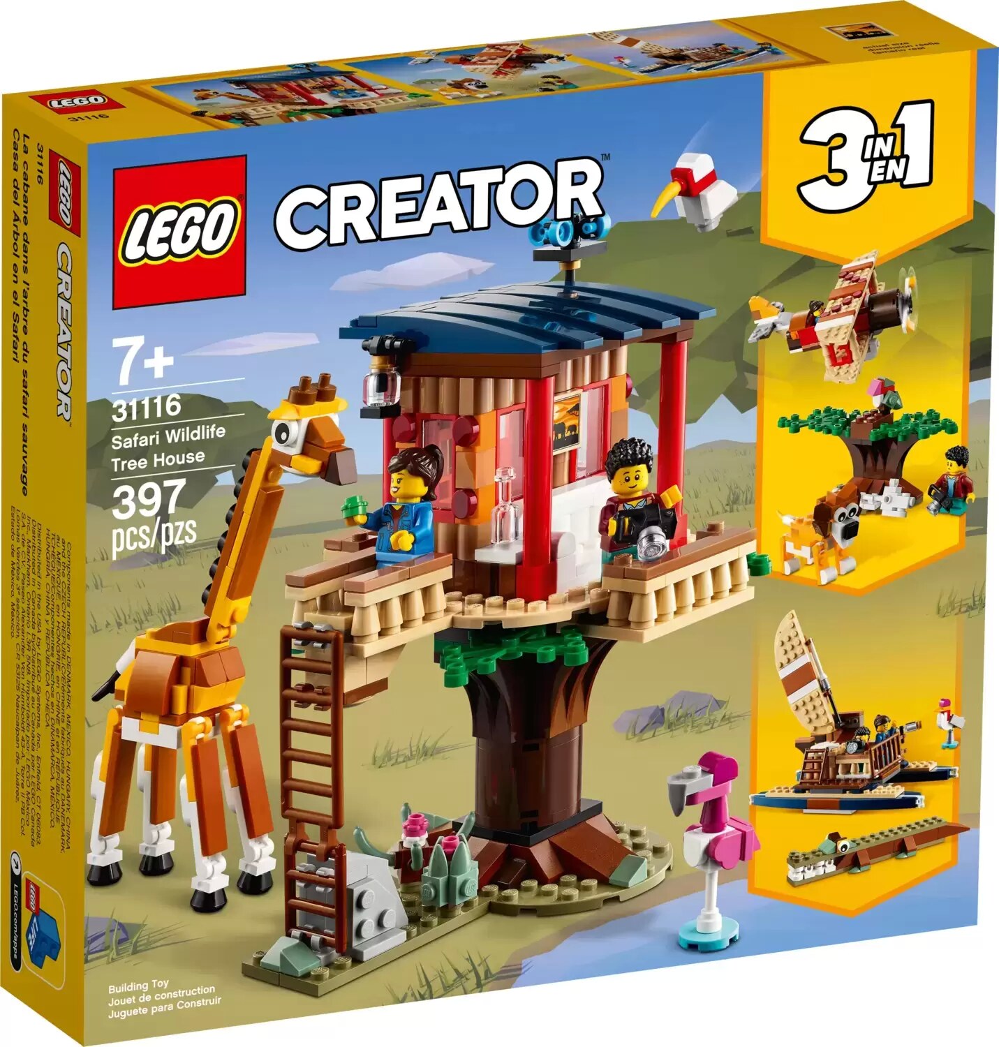 LEGO Creator - Safari Wildlife Tree House - 3 in 1