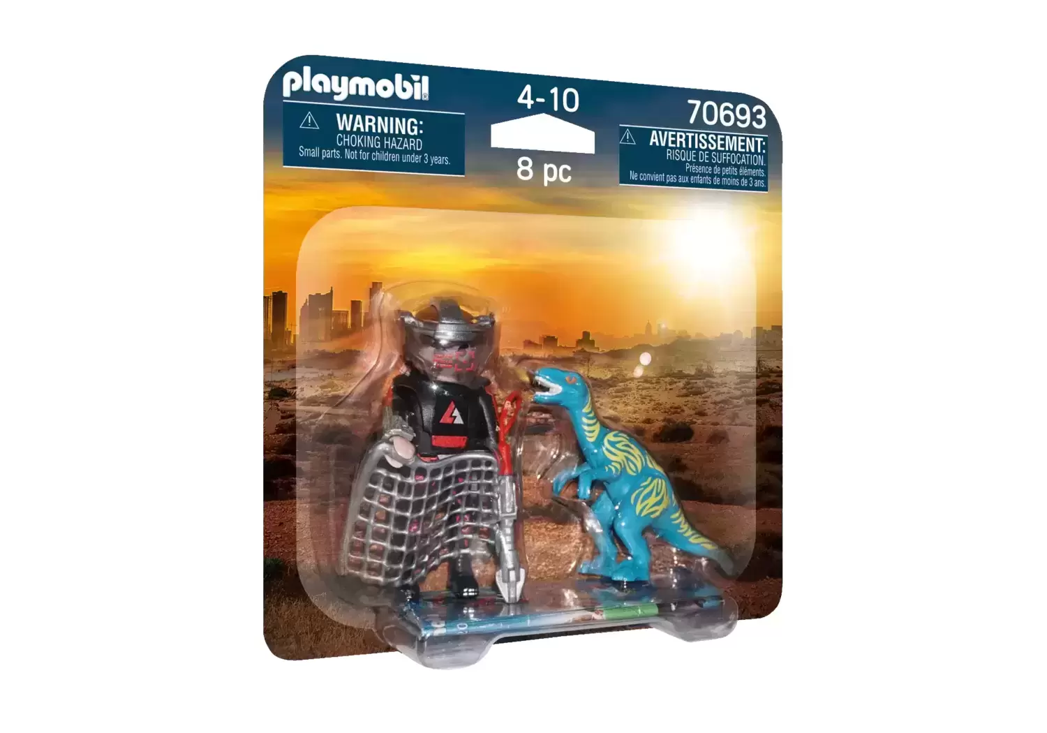 Playmobil Dino Rise - Velociraptor with dino catcher