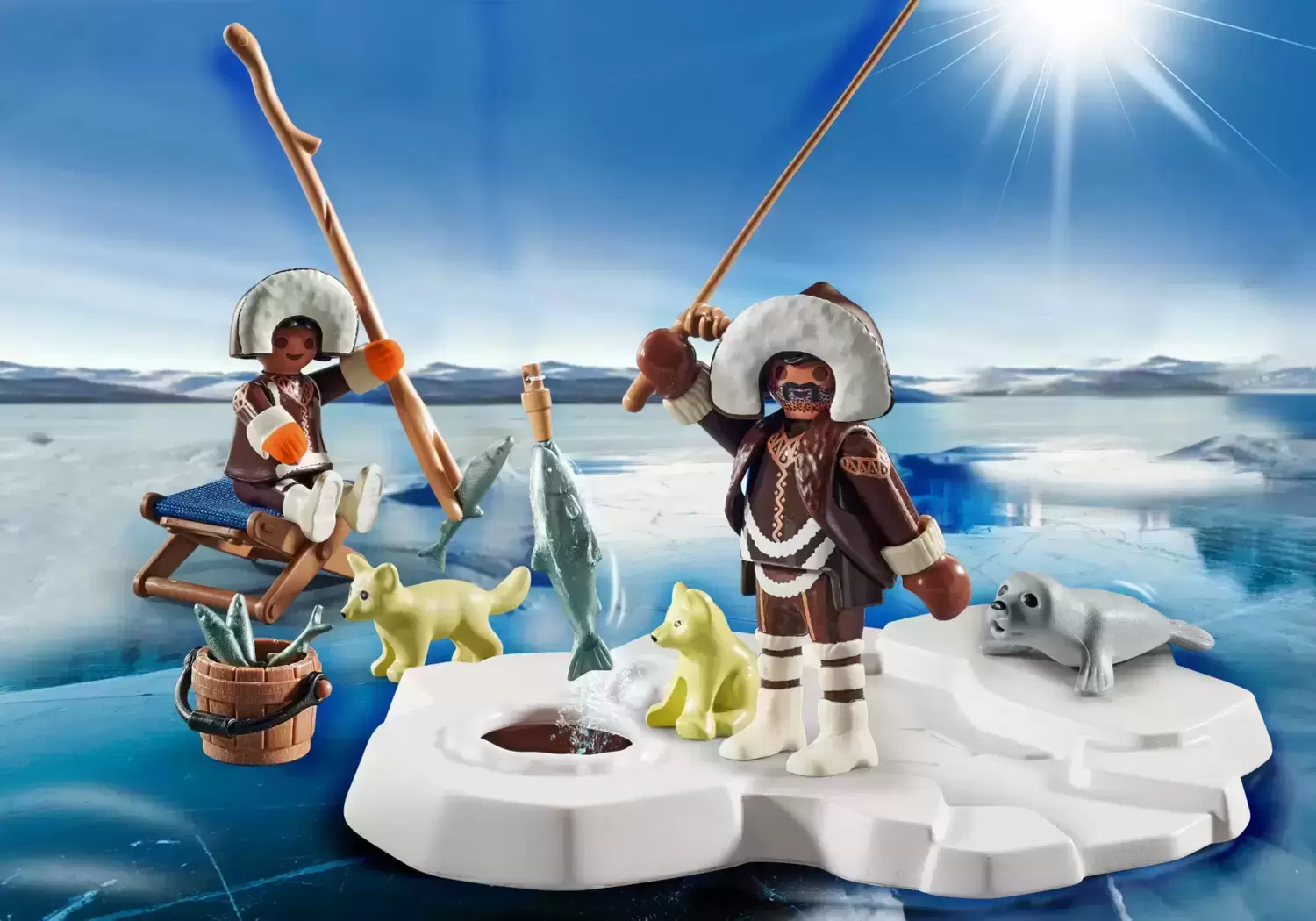 Playmobil Pôle Nord - Coffret Cadeau Pêche sur la banquise