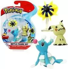 Pokémon Action Figures - Battle Figure Set - Brionne, Mimikyu & Cosmoem 3 Pack