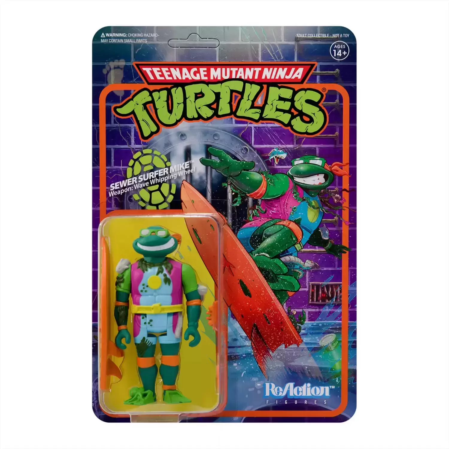 ReAction Figures - TMNT - Sewer Surfer Michelangelo