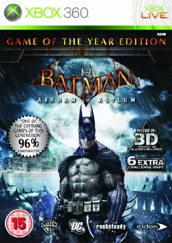 Jeux XBOX 360 - Batman : Arkham Asylum- Game of the year