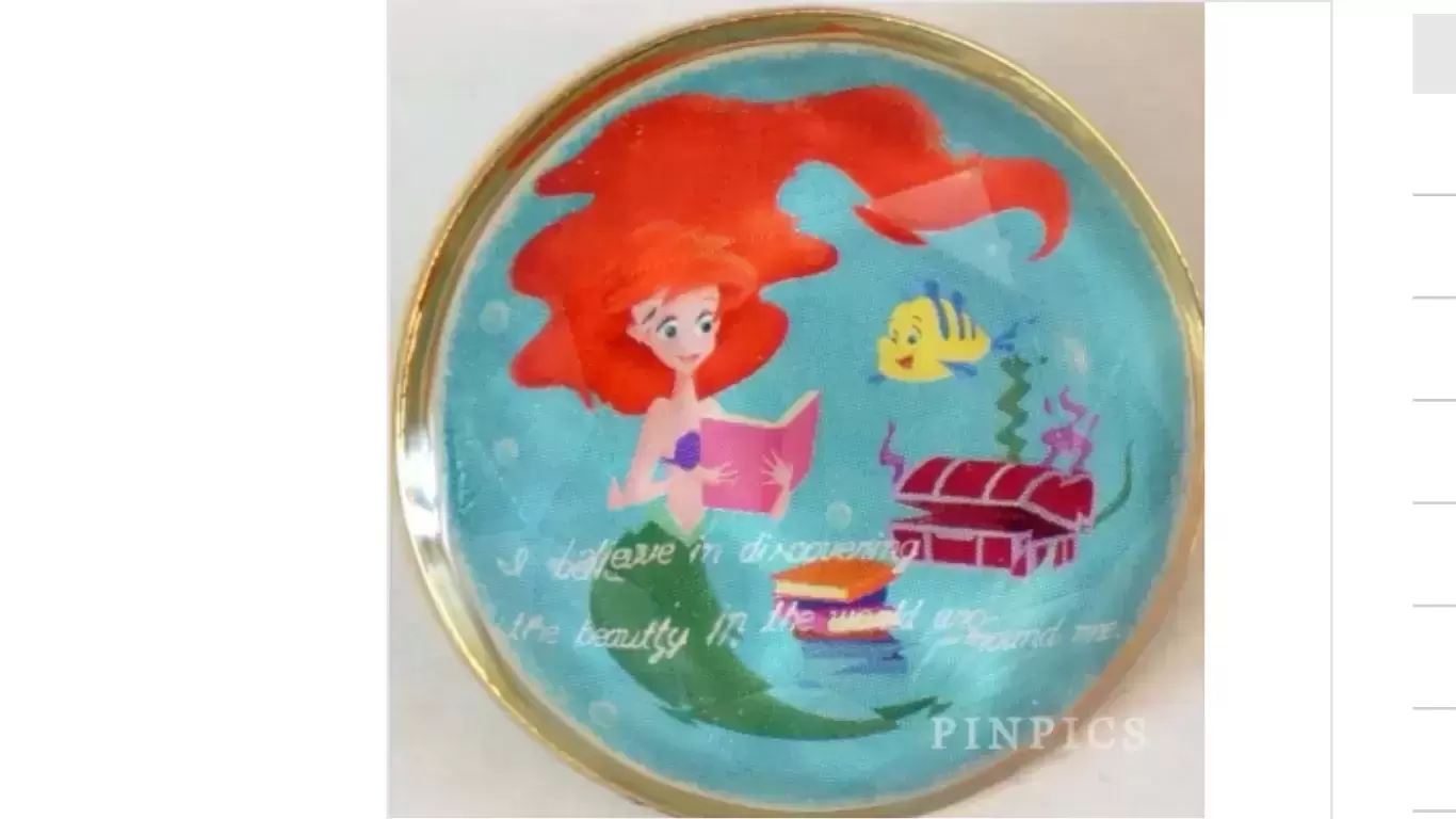 Disney Pins Open Edition - 5 Princesses Boxed Set - Ariel and Flounder