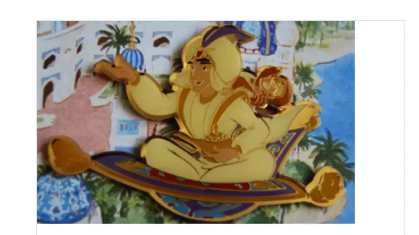 Disney - Pins Open Edition - Arabian Coast Framed Pin Set (Aladdin and Abu)