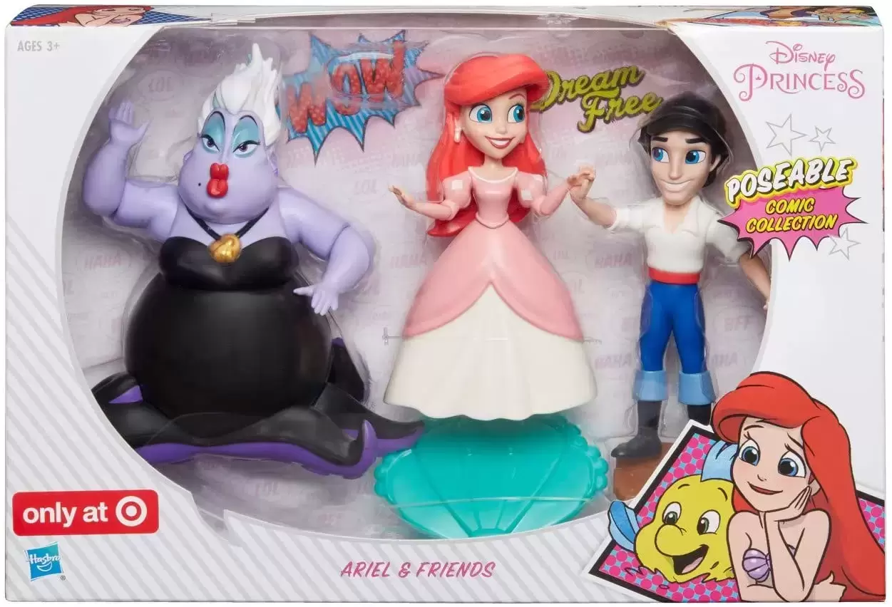 Disney Princess Poseable Comic Collection - Ariel and Friends