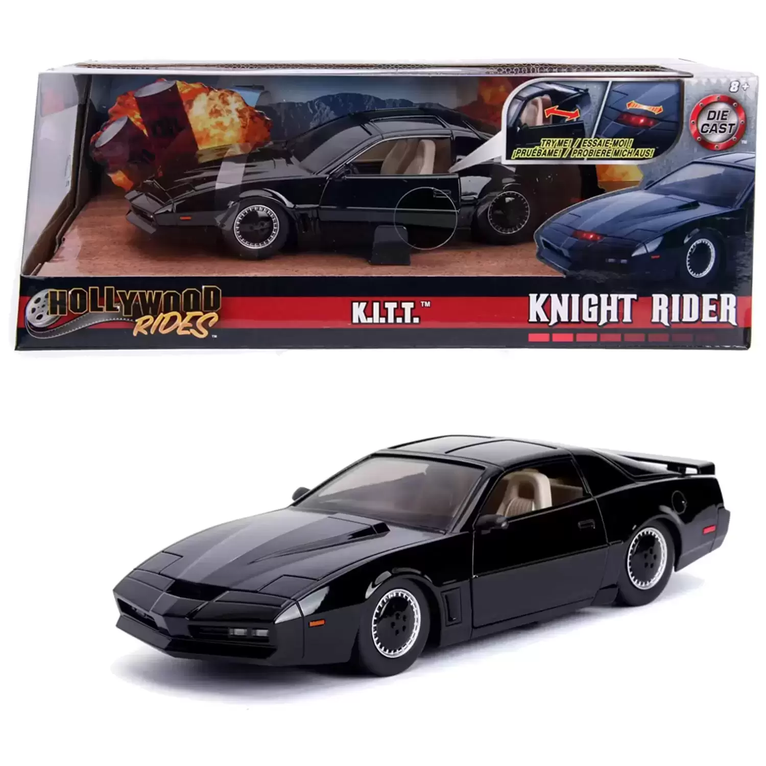 Jada Toys - K.I.T.T. Knight Rider 1982 Pontiac Trans Am 1:24
