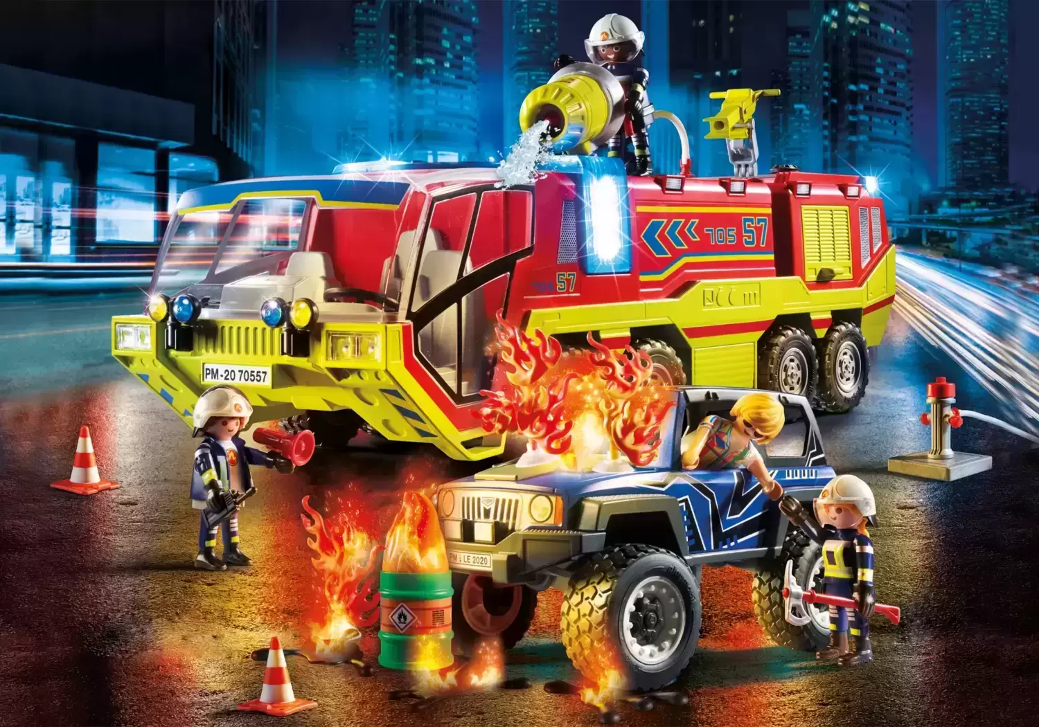 Playmobil Pompier - Promo Pack - Camion de Pompiers