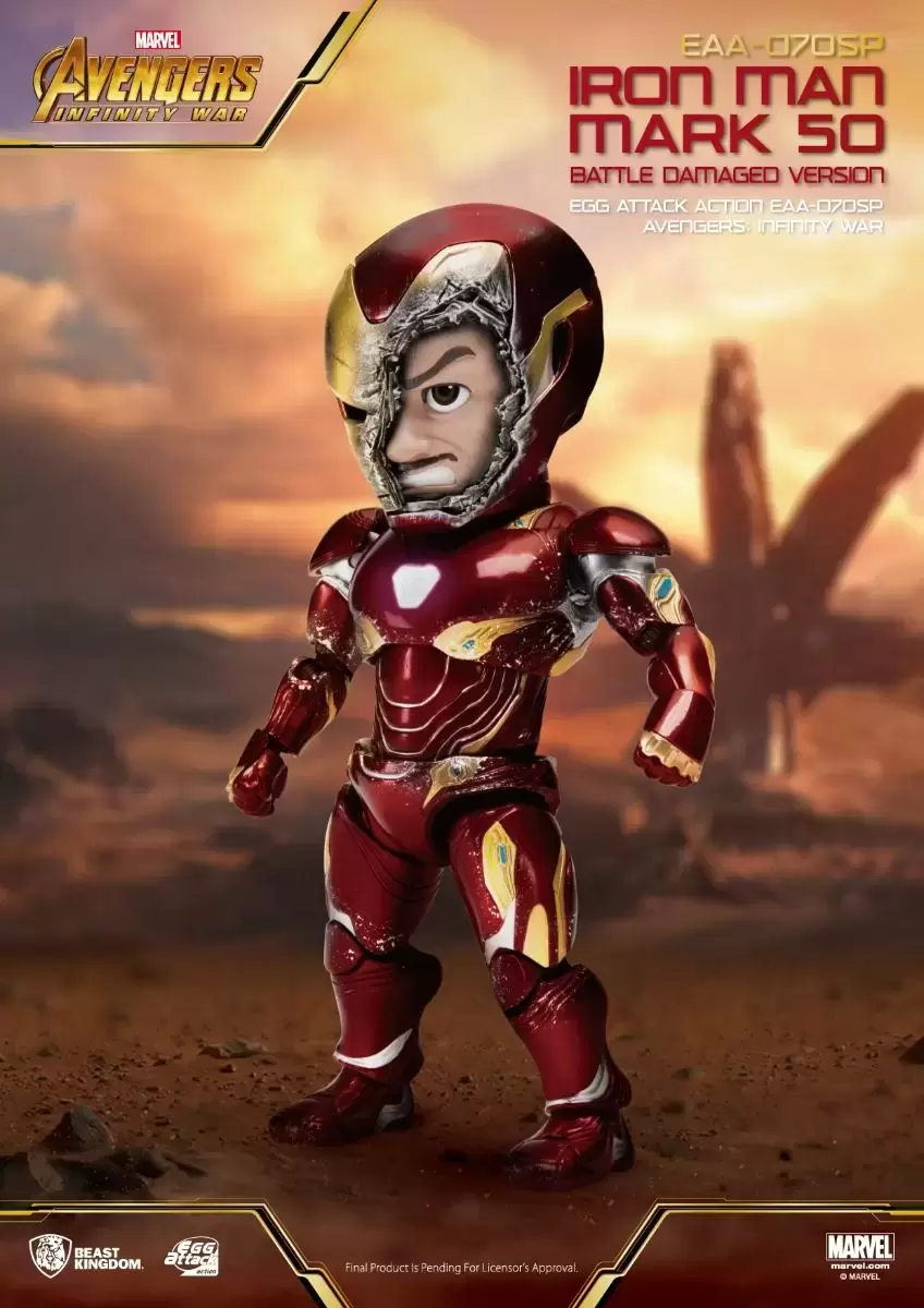 Egg Attack Action - Avengers: Infinity War - Iron Man Mark L Battle Damaged version