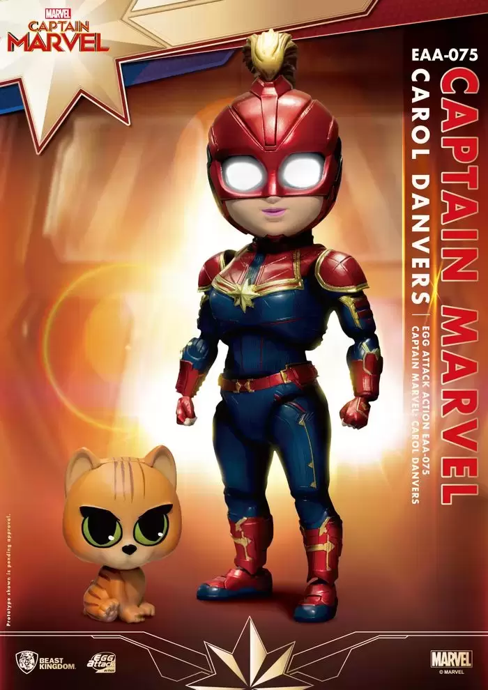 Egg Attack Action - Captain Marvel Carol Danvers