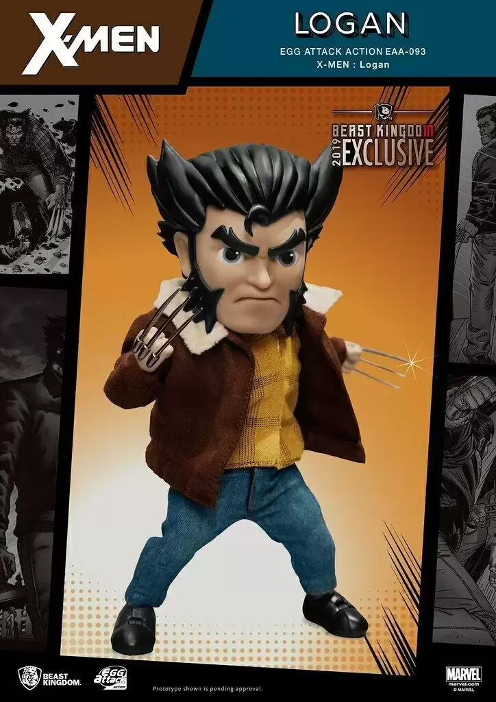 Egg Attack Action - X-Men Logan Wolverine