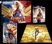 Films MARVEL - Captain Marvel [Edition Spéciale Limitée Blu-ray 4K Ultra HD + Blu-ray + Lithographie + Comic Book]