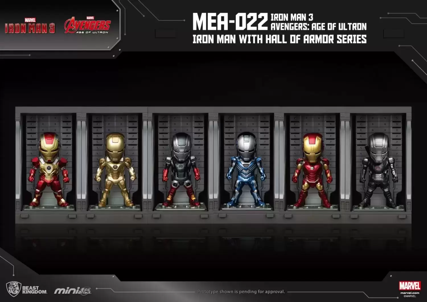 Mini Egg Attack - Iron Man 3 Avengers：Age of Ultron Hall of Armor series