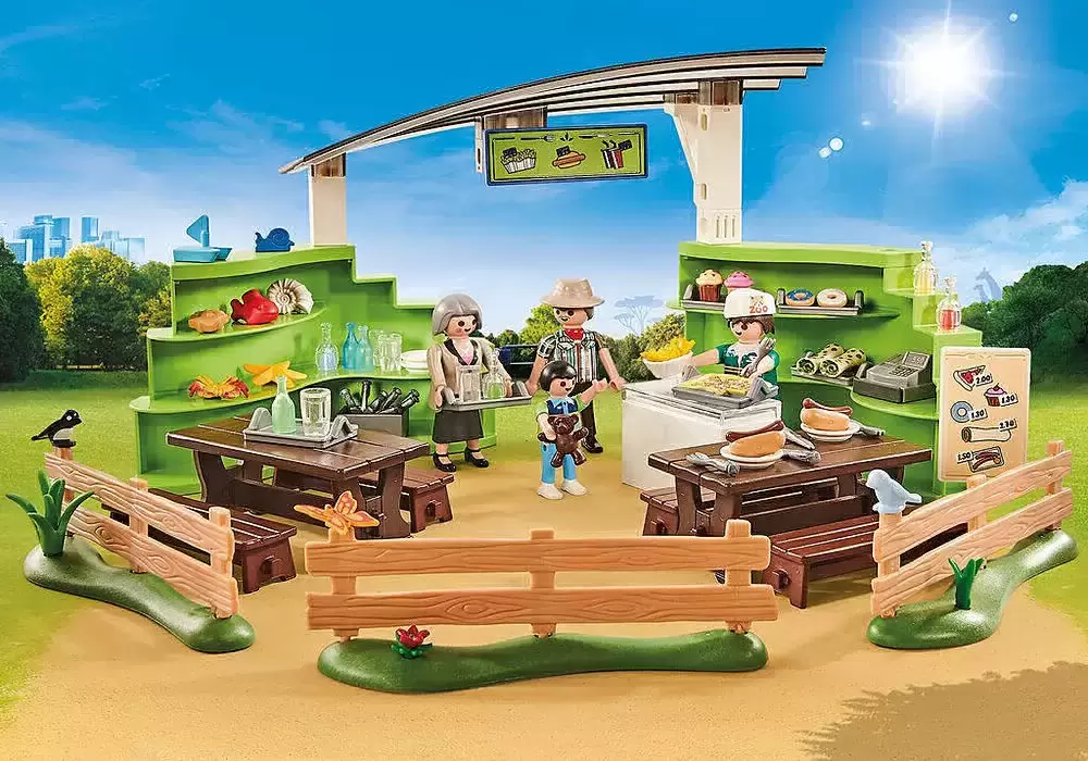 Playmobil Parc Animalier - Zoo restaurant with shop