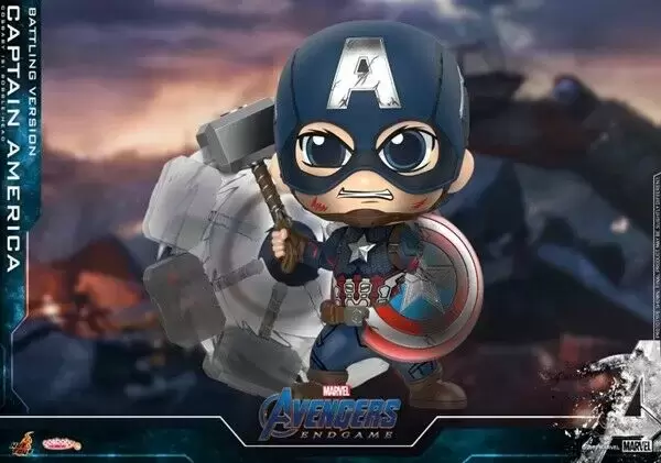Cosbaby Figures - Avengers: Endgame - Captain America (Battling Version)