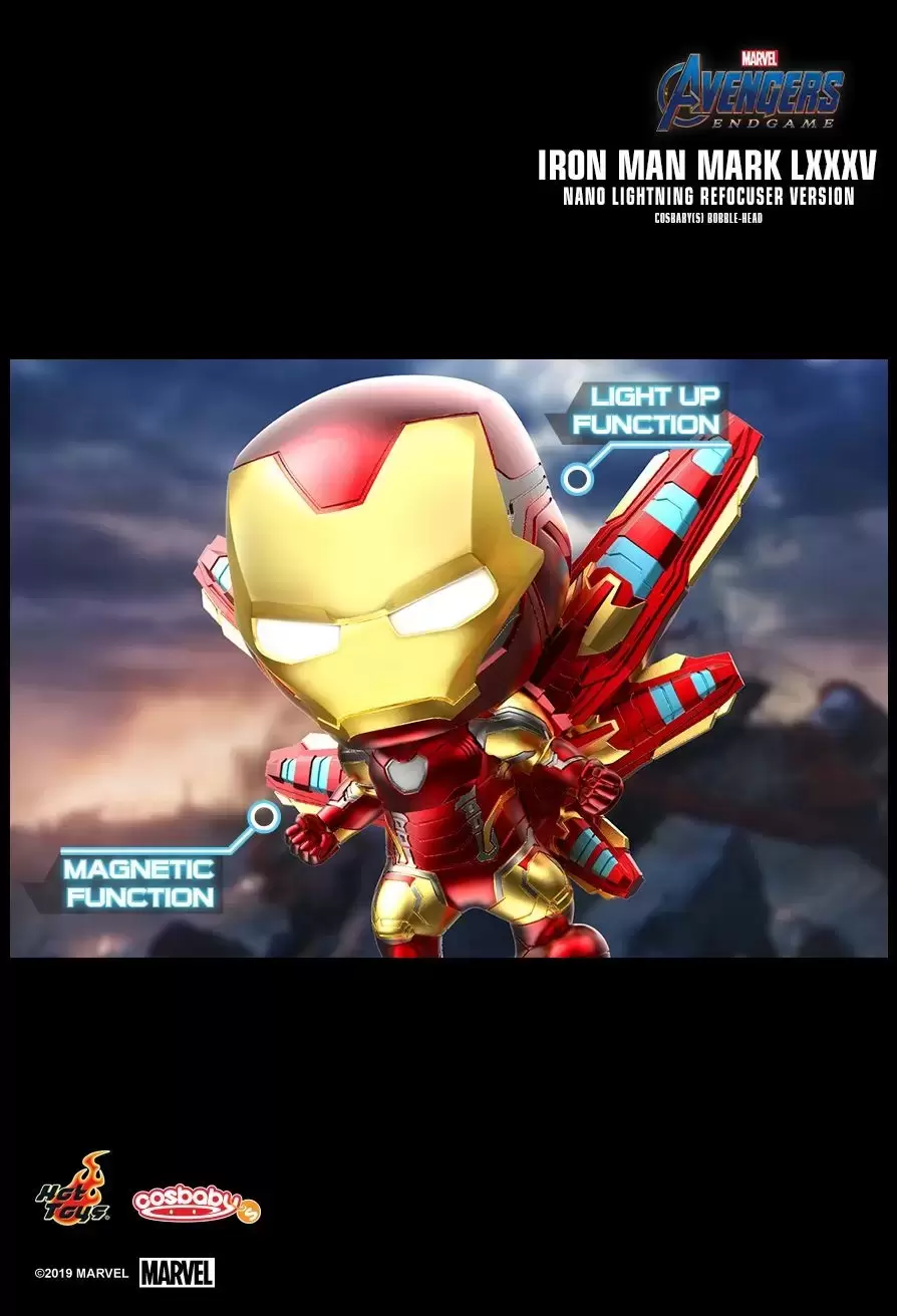 Cosbaby Figures - Avengers: Endgame - Iron Man Mark LXXXV (Nano Lightning Refocuser Version)