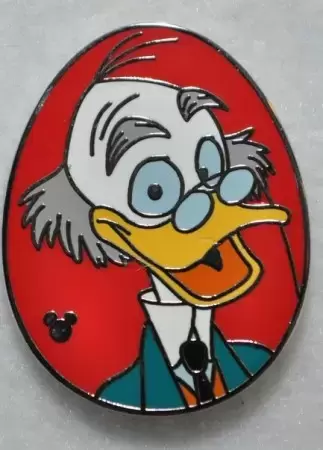 Disney Pin 2015 Hidden Mickey Series Disney Ducks Ludwig Von Drake Pin