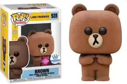 POP! Animation - Line Friends - Brown Flocked
