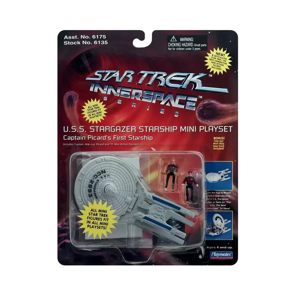 Star Trek The Next Generation - Innerspace Series - Excelsior-Class Starship Mini Playset