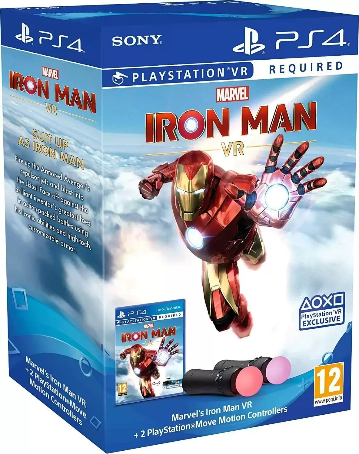 Jeux PS4 - Marvel\'s Iron Man VR + 2 PS Move