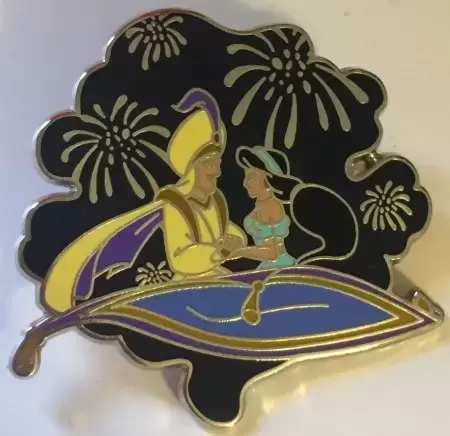 Disney - Pins Open Edition - Disney Park Attractions Mystery Box Collection - Aladdin and Jasmine