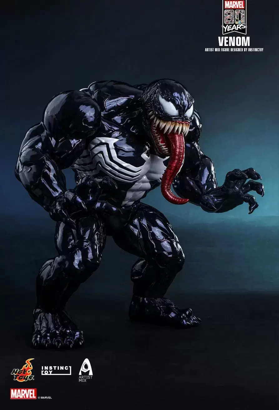 Artist Mix Hot Toys - Marvel Comics 80th Anniversary - Venom by INSTINCTOY
