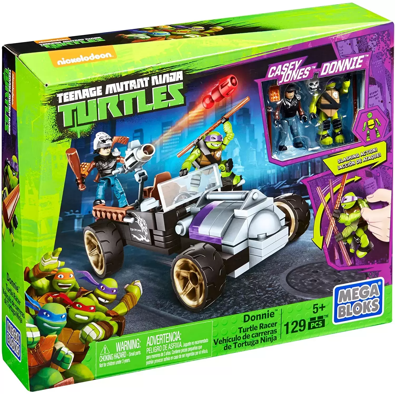 Teenage Mutant Ninja Turtles Mega Bloks - Donnie Turtle Racer