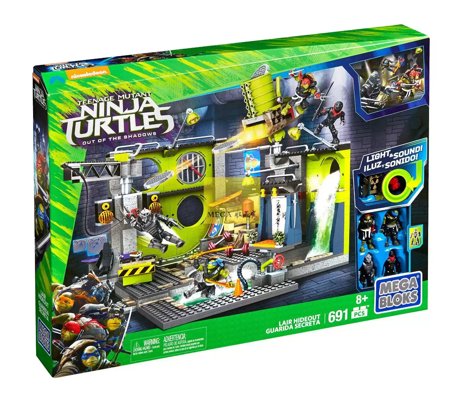 Teenage Mutant Ninja Turtles Mega Bloks - Lair Hideout