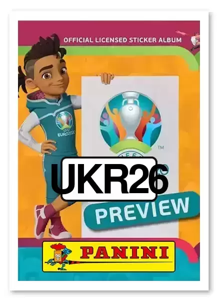 Panini Euro EM 2020 Preview Sticker Ukraine UKR 28 Junior Moraes