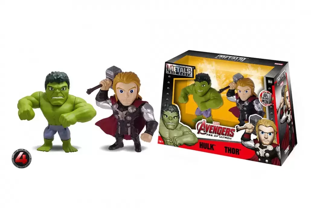 Jada METALS DIE CAST - Marvel Twin Pack - Hulk & Thor