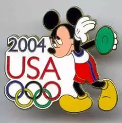 Disney - Pins Open Edition - Decathlon Series Pin Pursuit - USA Olympic Mickey Mouse Discus
