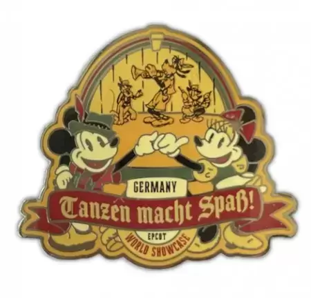 Disney - Pins Open Edition - WDW EPCOT World Showcase 2021 Germany Mickey and Minnie Mouse