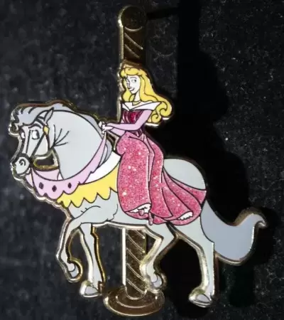 Princess Carousel Mystery Pin Set - Princess Carousel Mystery Set - Aurora
