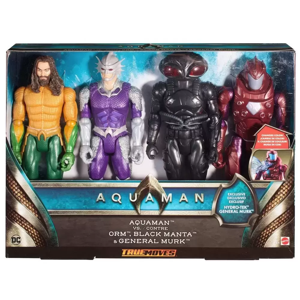 Aquaman - Aquaman True Moves 4-Pack