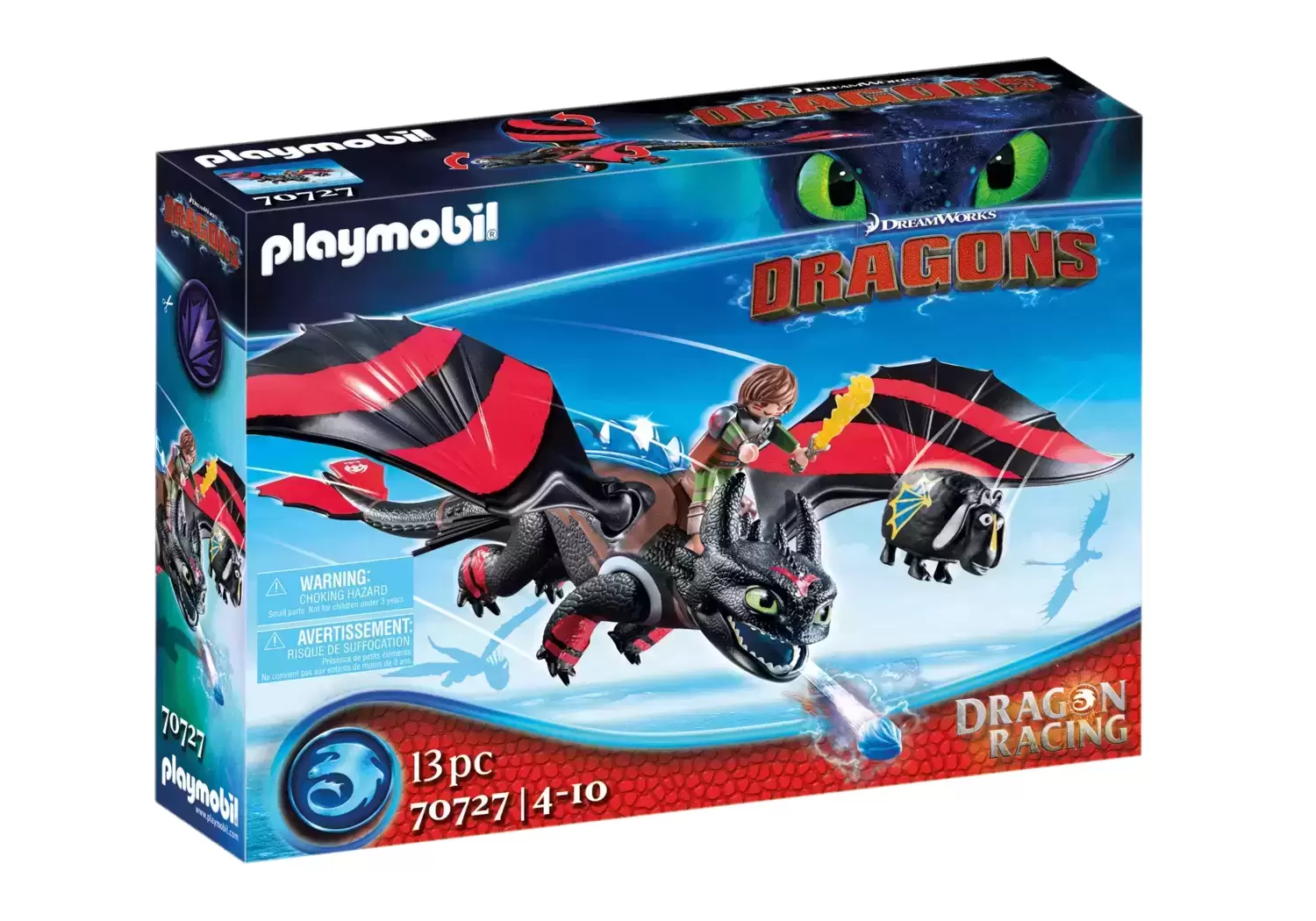 Playmobil Dragons Movie - Dragon Racing - Toothless & Hiccup