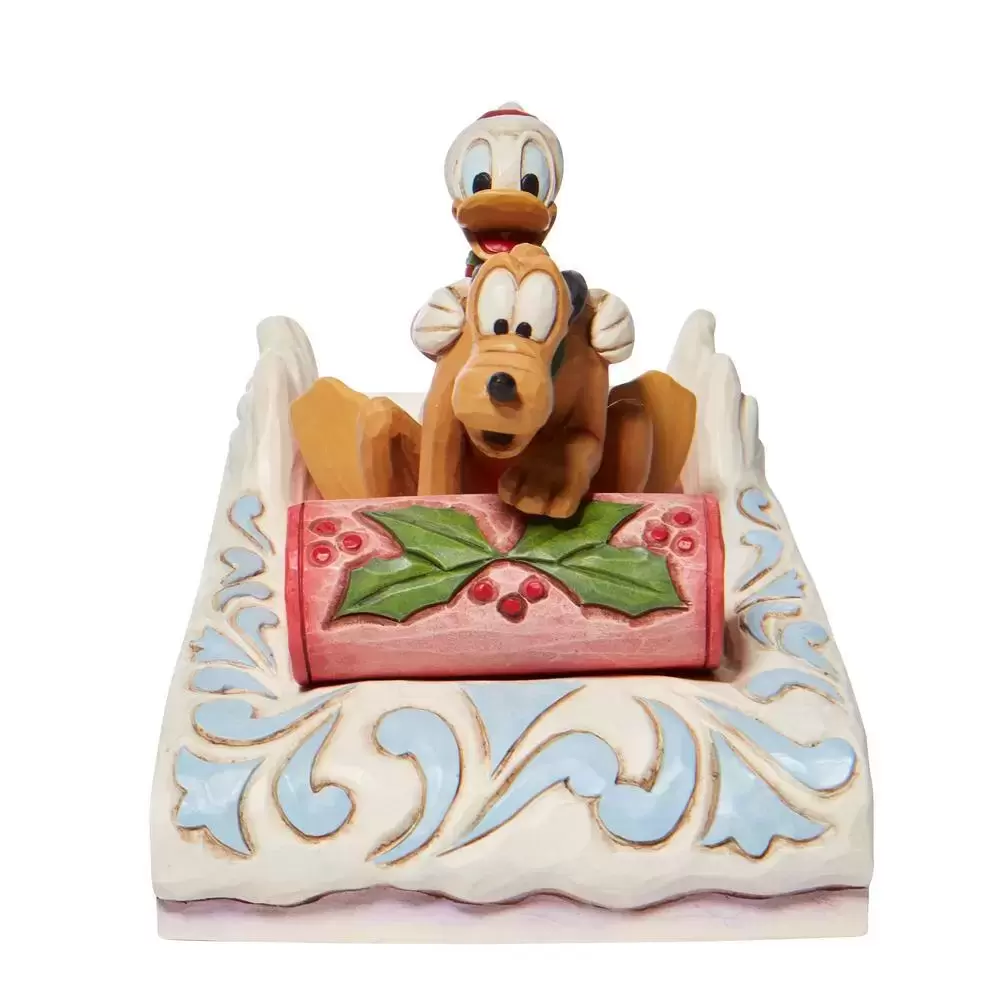 Disney Traditions by Jim Shore - Donald & Pluto Sledding