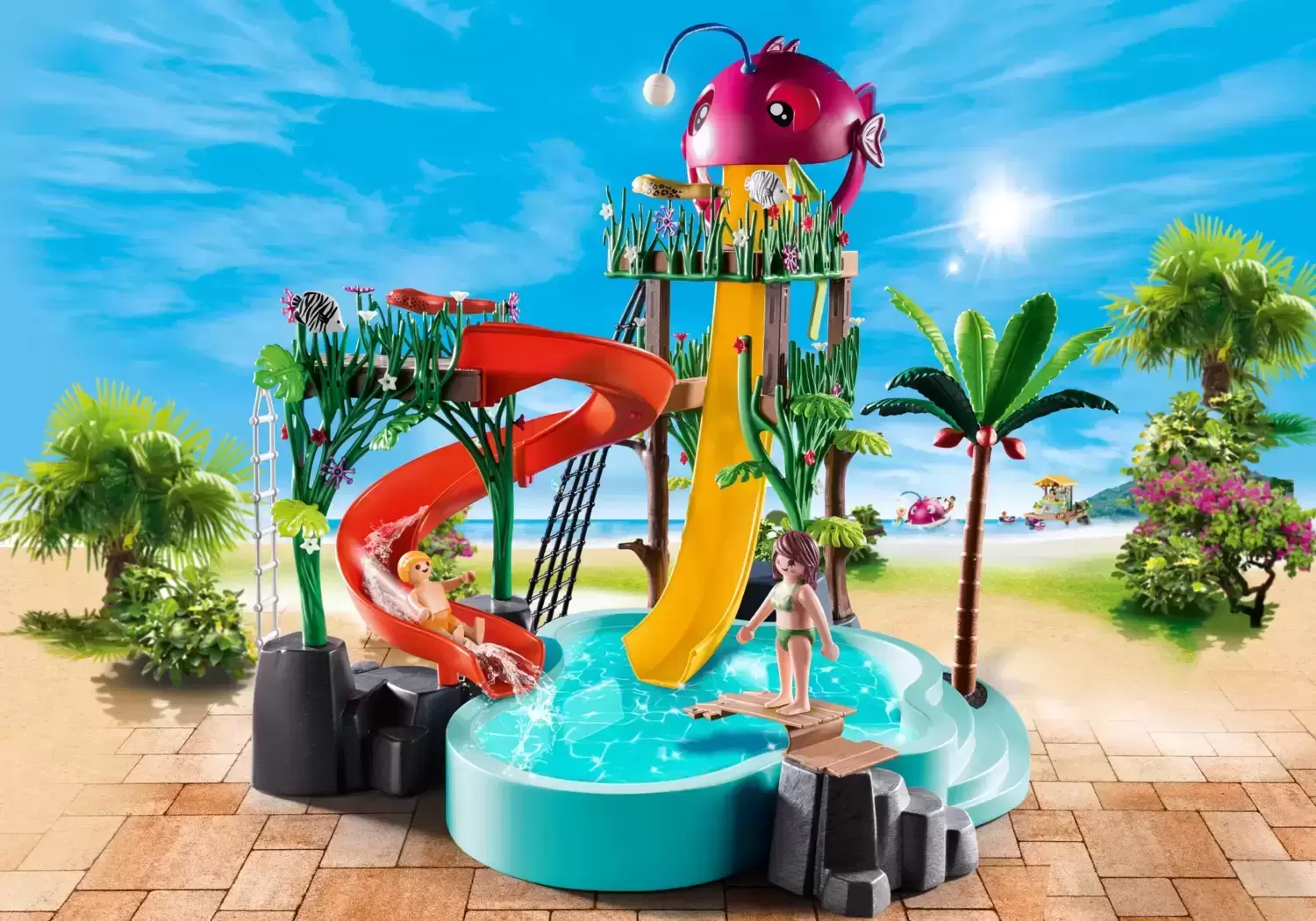 Playmobil en vacances - Aqua Park avec Toboggan