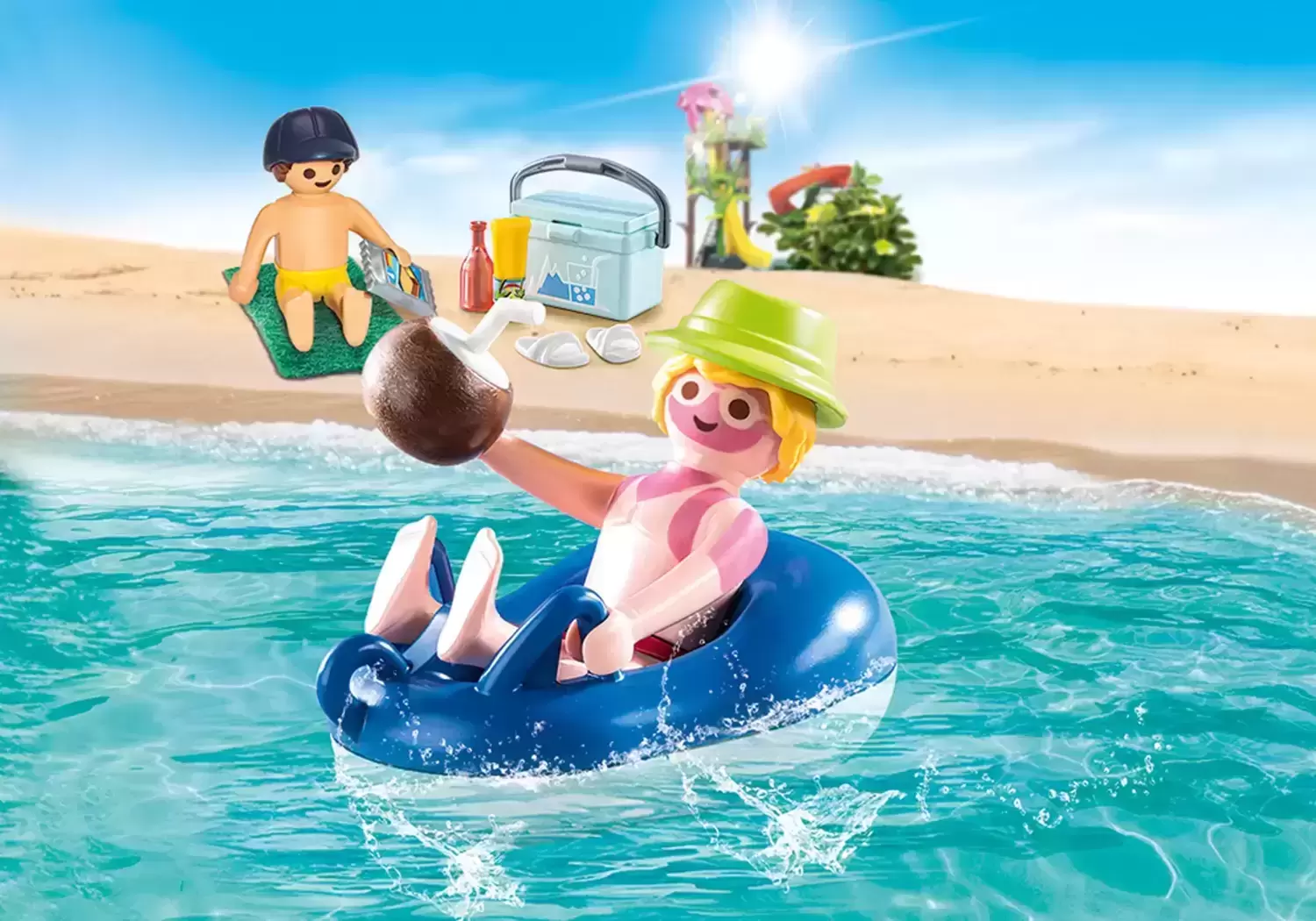 Playmobil en vacances - Baigneur dans bouée