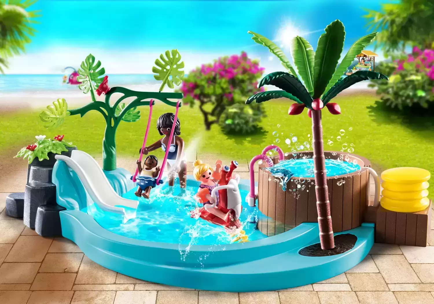 Playmobil on Hollidays - Children\'s Pool with Slide