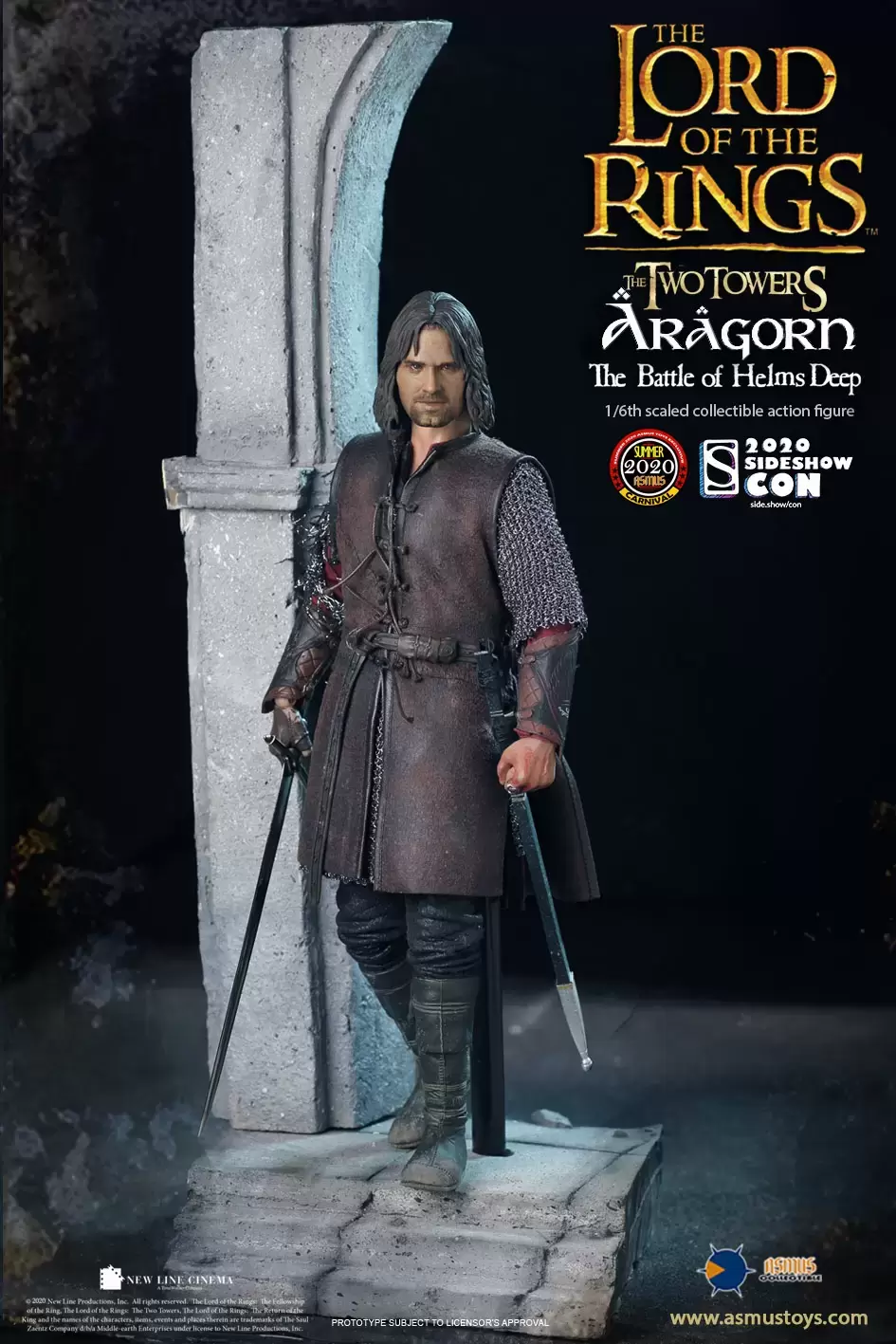 Asmus Collectibles - Aragorn - The Battle of Helms Deep (Comic Con)