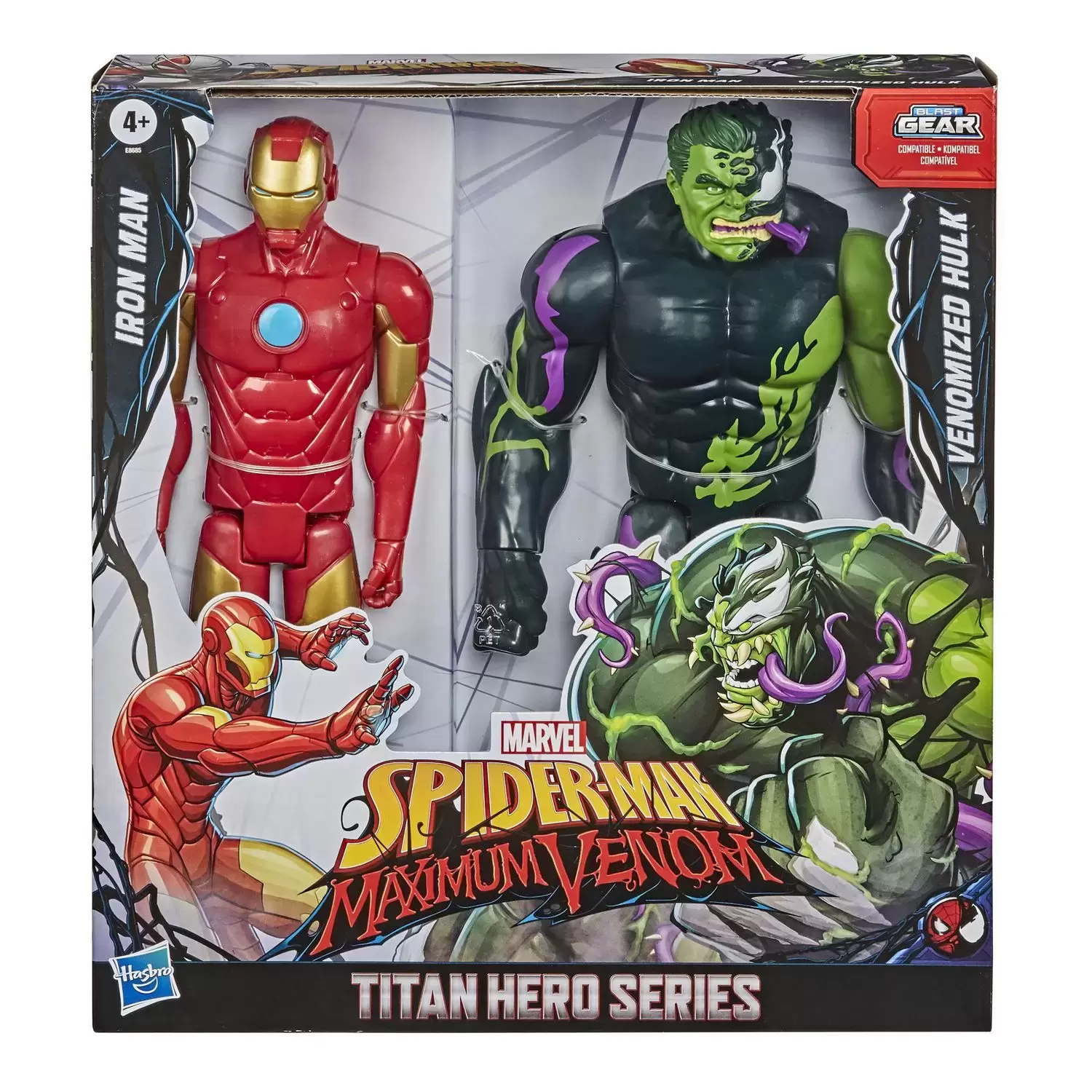 Titan Hero Series - Iron Man Vs. Venomized Hulk - Blast Gear